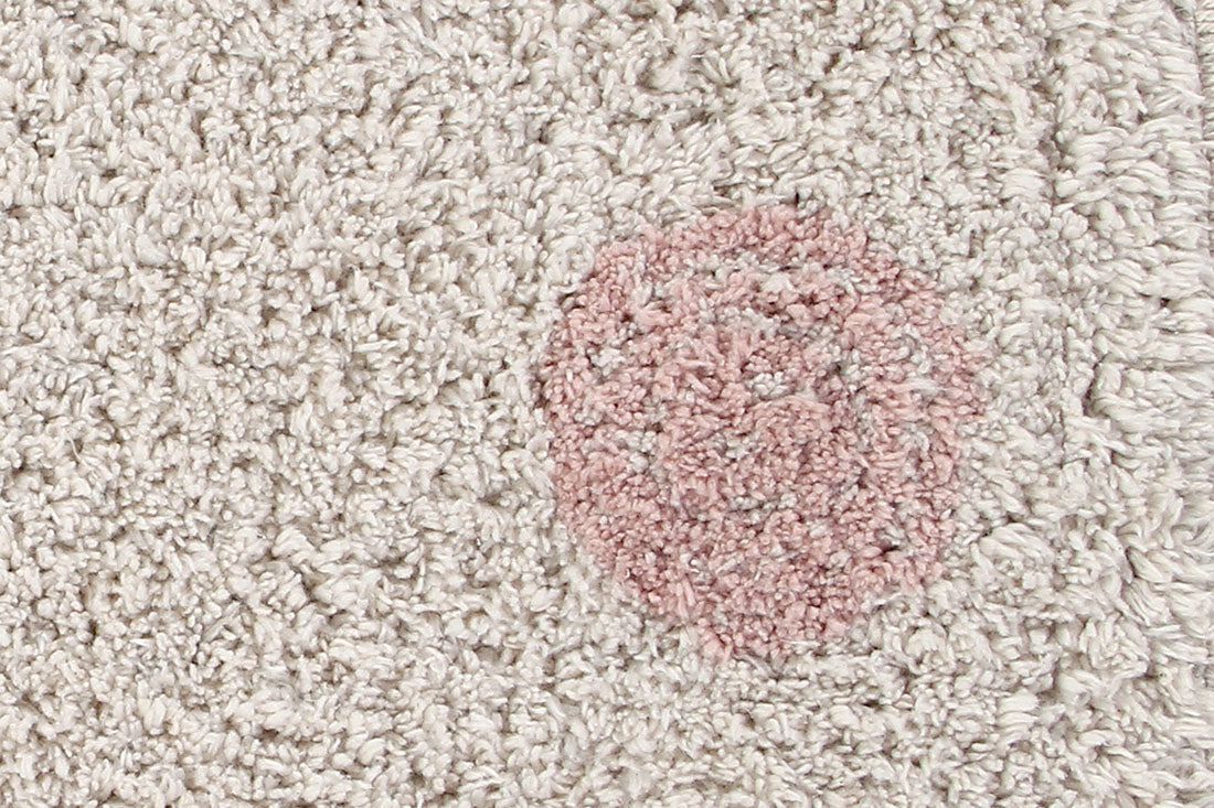 Washable Rug Hippy Dots Vintage Nude