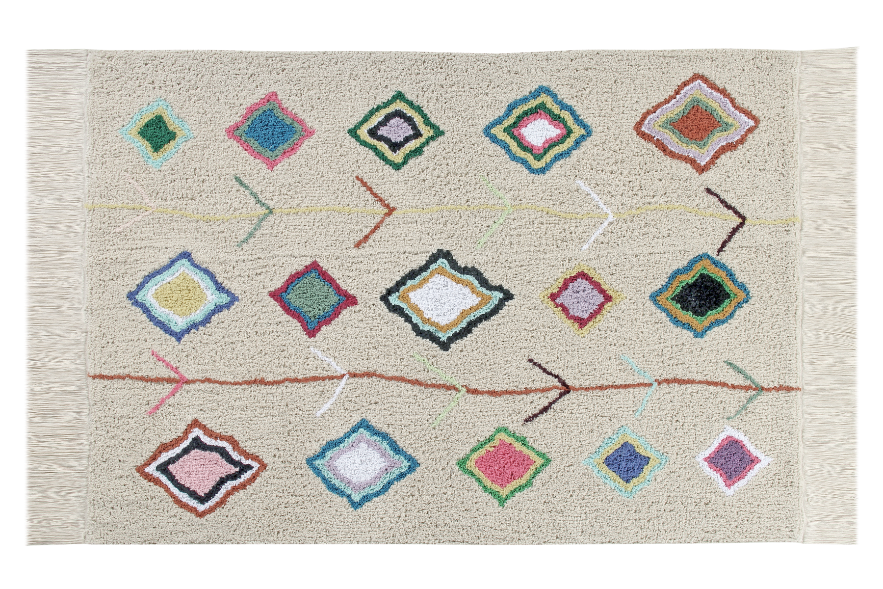 Multicolour Moroccan Cotton Rug