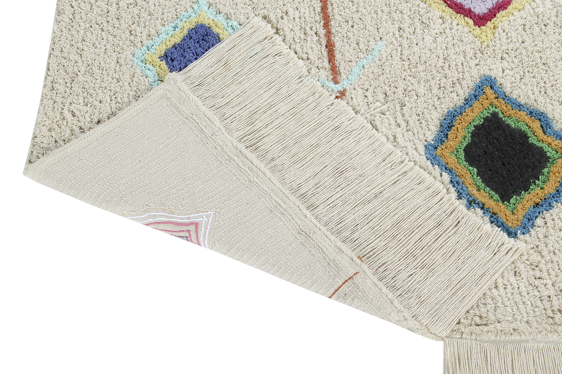 Multicolour Moroccan Cotton Rug
