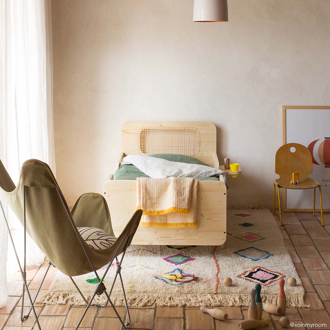 Multicolour Moroccan Cotton Rug