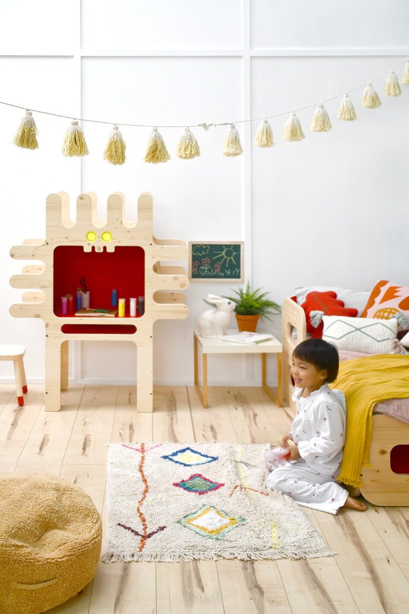 Multicolour Moroccan Cotton Rug