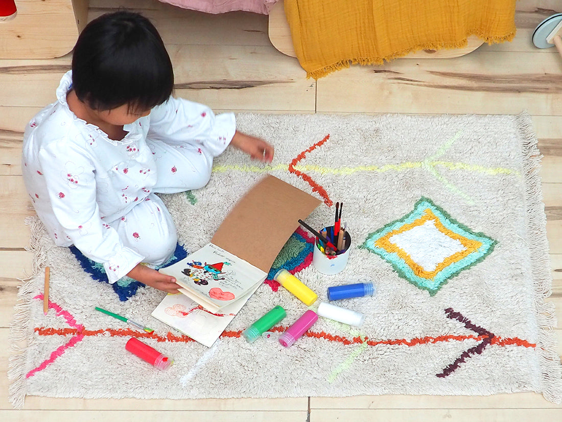 Multicolour Moroccan Cotton Rug