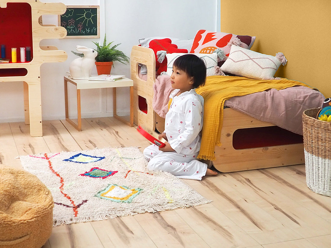 Multicolour Moroccan Cotton Rug