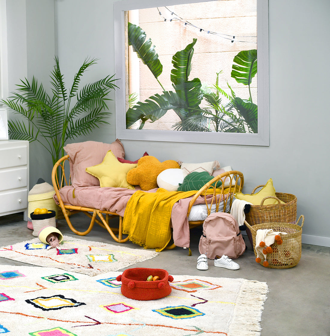 Multicolour Moroccan Cotton Rug