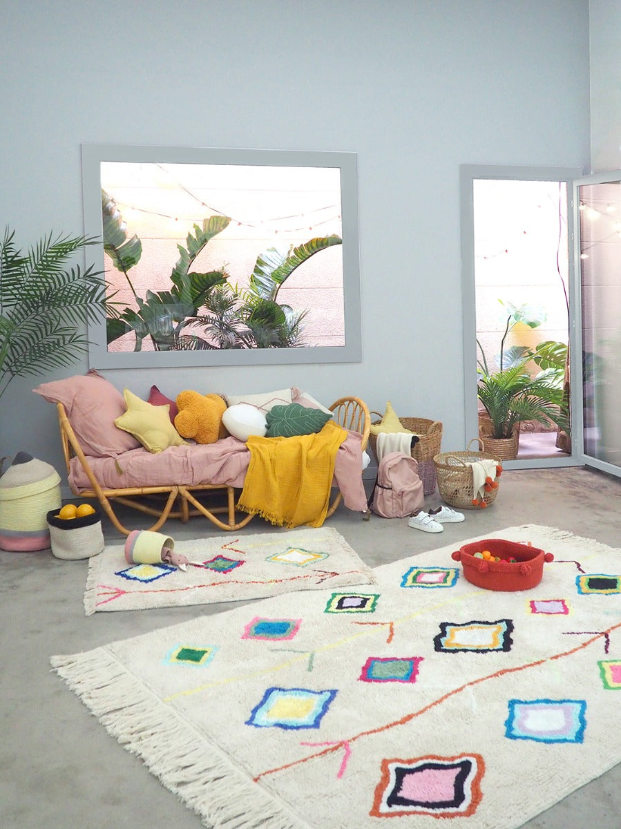 Multicolour Moroccan Cotton Rug