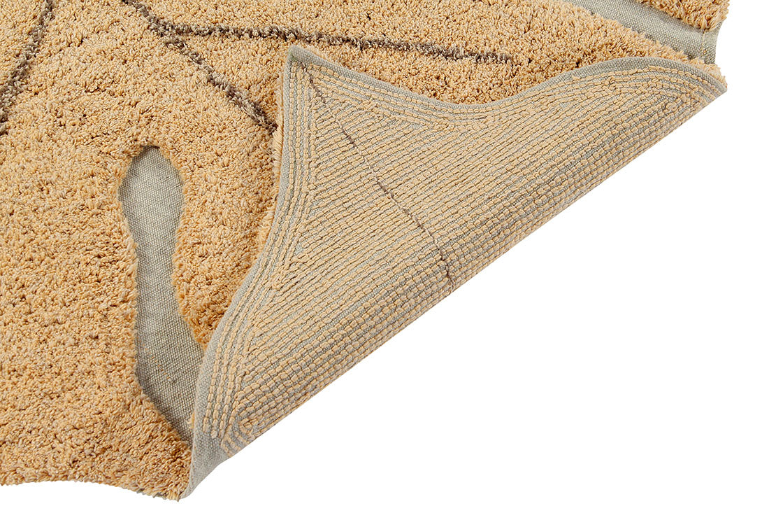 Washable Rug Monstera Honey