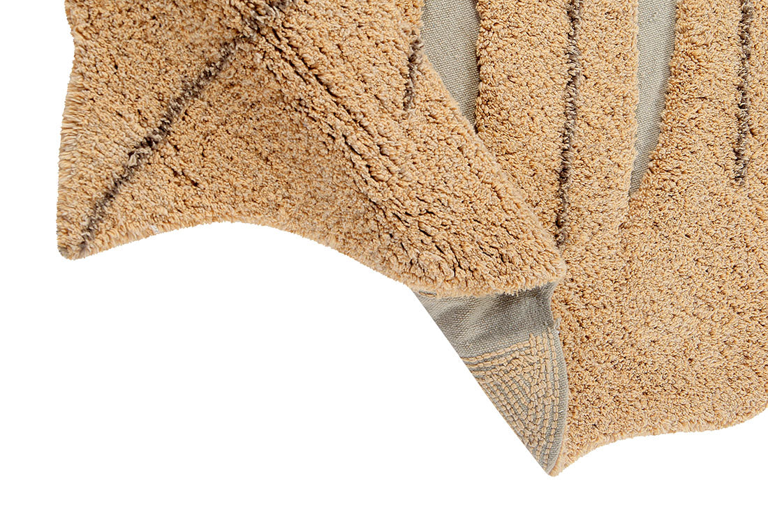 Washable Rug Monstera Honey