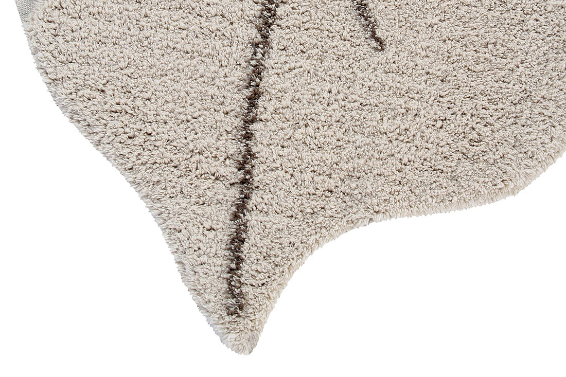 Washable Rug Monstera Natural