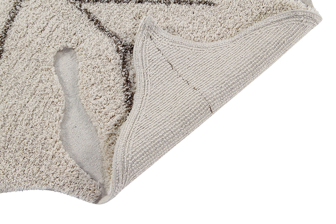 Washable Rug Monstera Natural