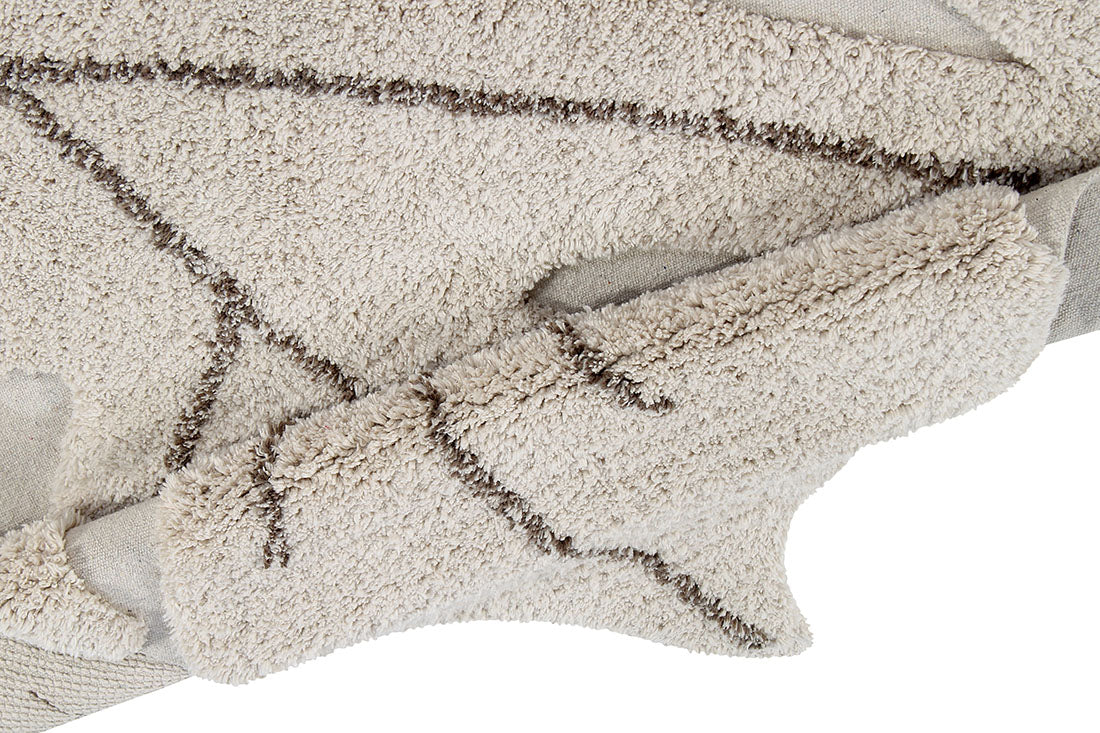 Washable Rug Monstera Natural