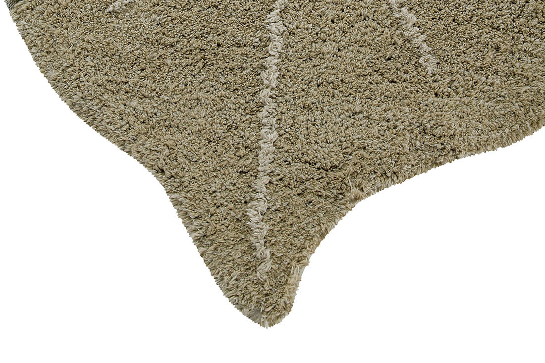Washable Rug Monstera Olive