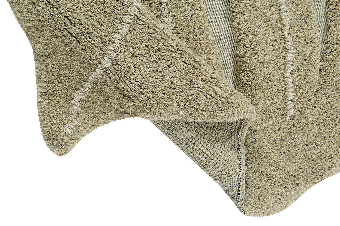Washable Rug Monstera Olive
