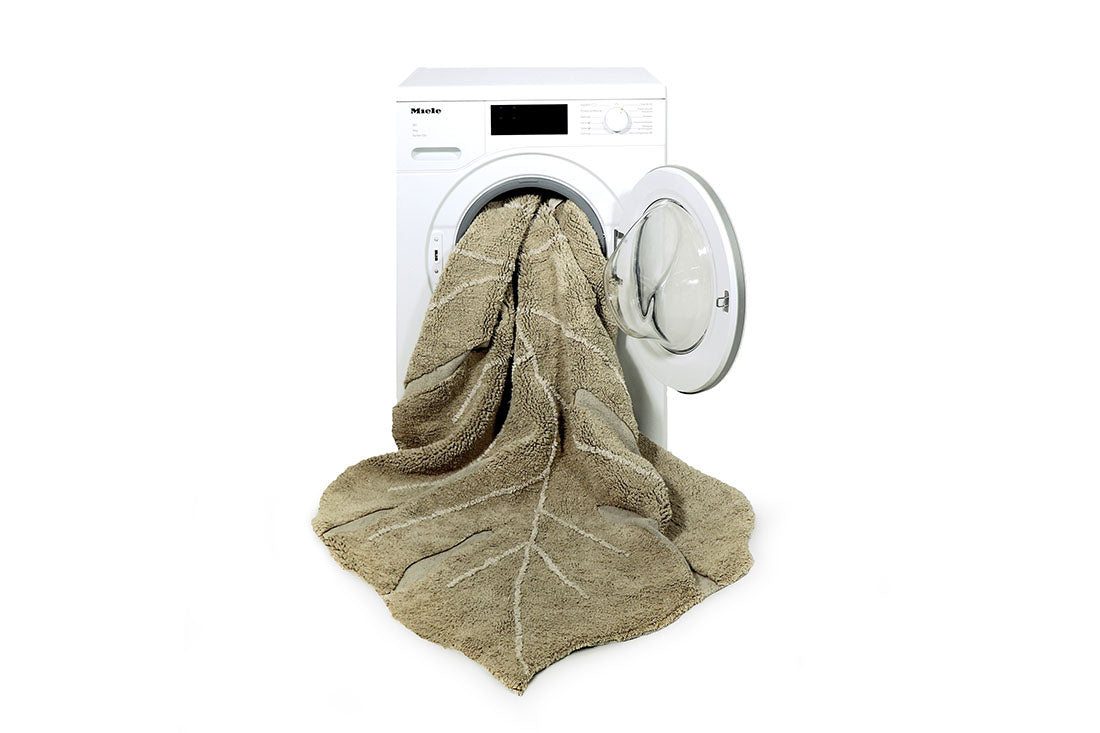 Washable Rug Monstera Olive