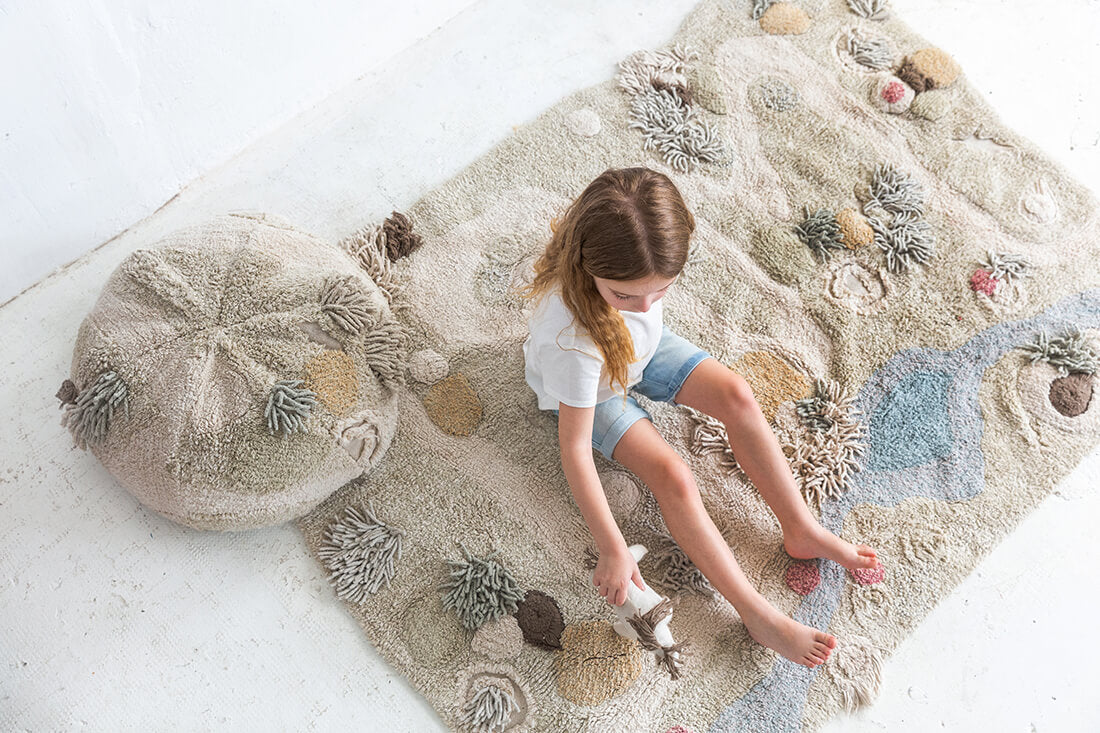 Washable play Rug Path of Nature
