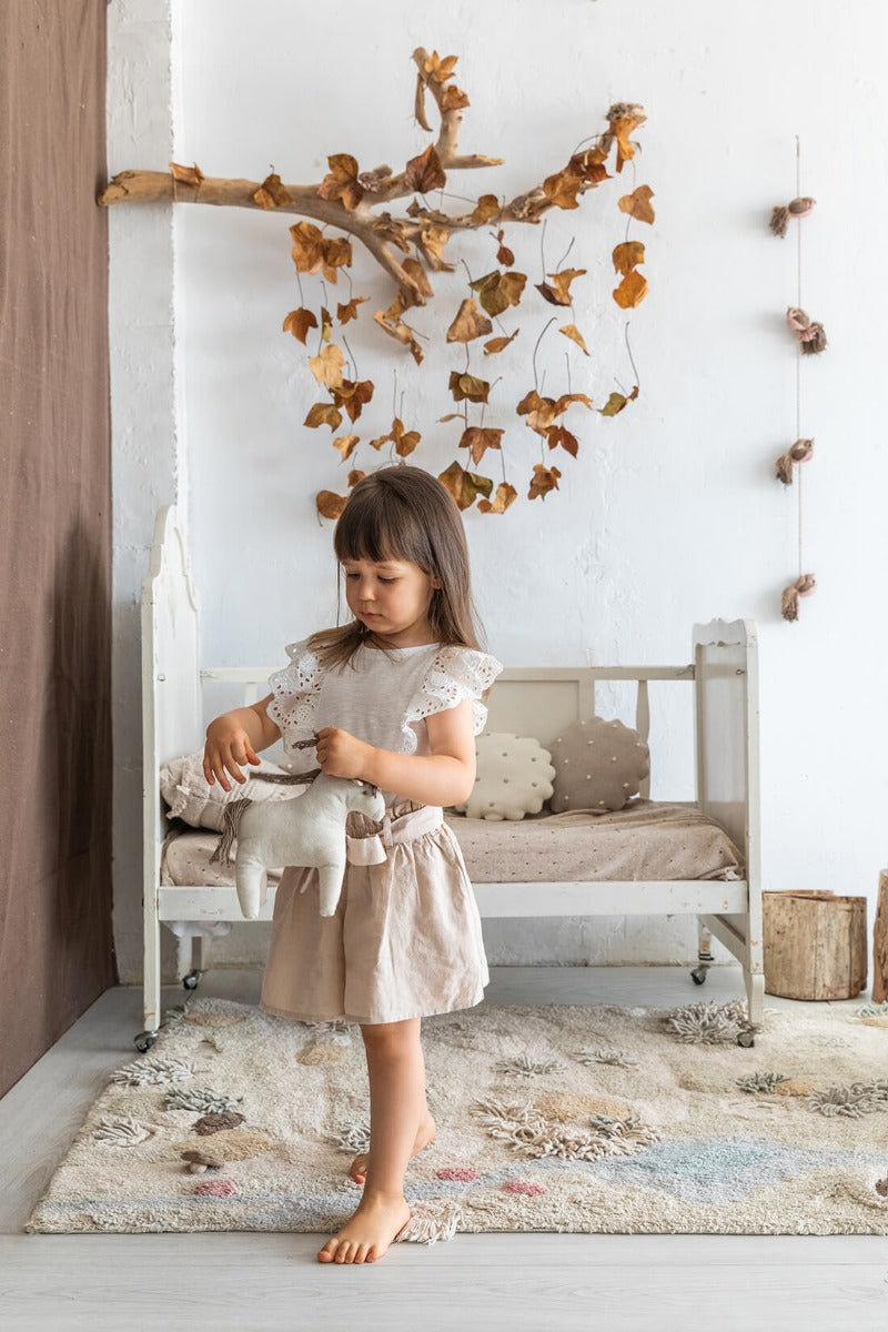 Washable play Rug Path of Nature