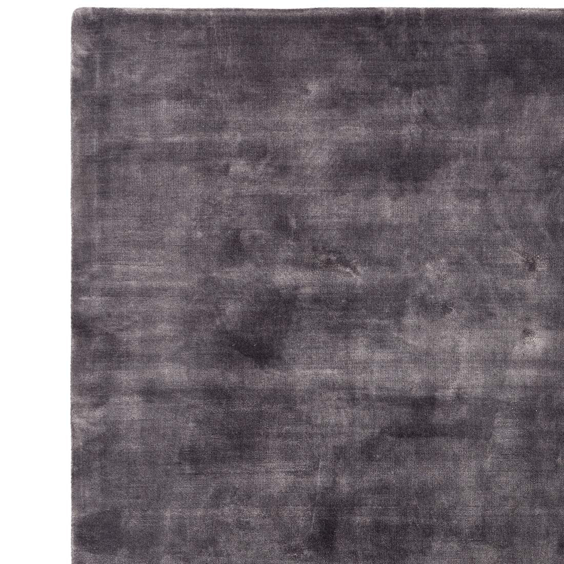 shiny dark grey modern rug in a plain style
