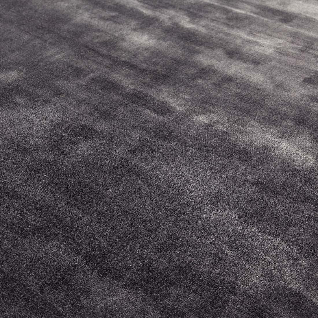 shiny dark grey modern rug in a plain style
