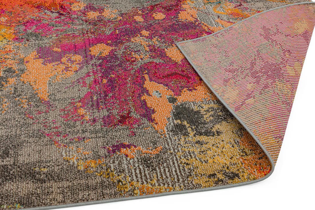 Abstract multicolour rug