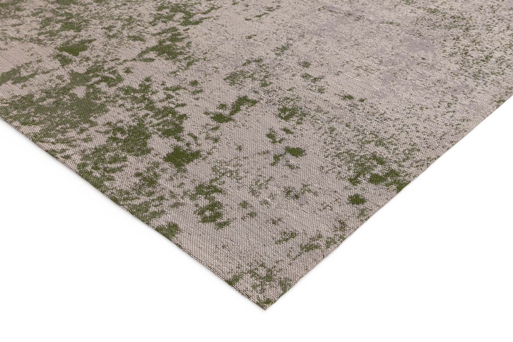 abstract indoor/outdoor rug in green