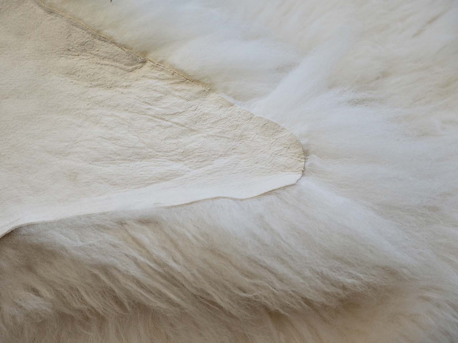 double Irish cream sheepskin rug
