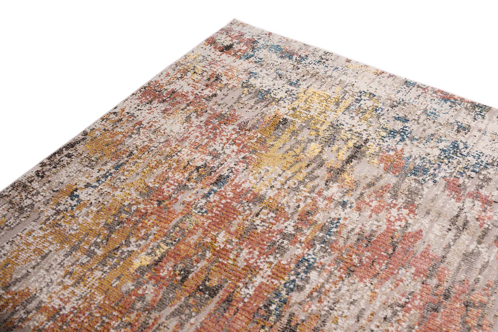 abstract area rug with multicolour design

