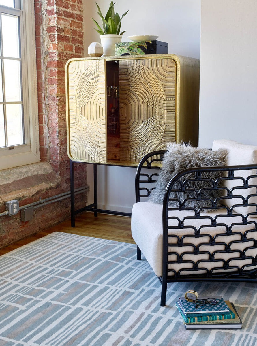 Florence Broadhurst Tortoise Stripe Jade Custom