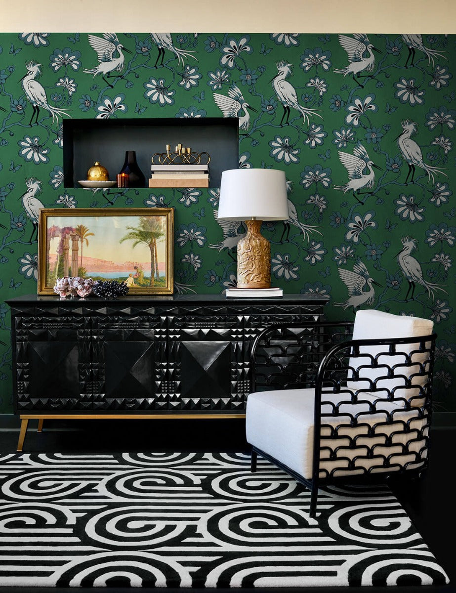 Florence Broadhurst Turnabouts Black Custom