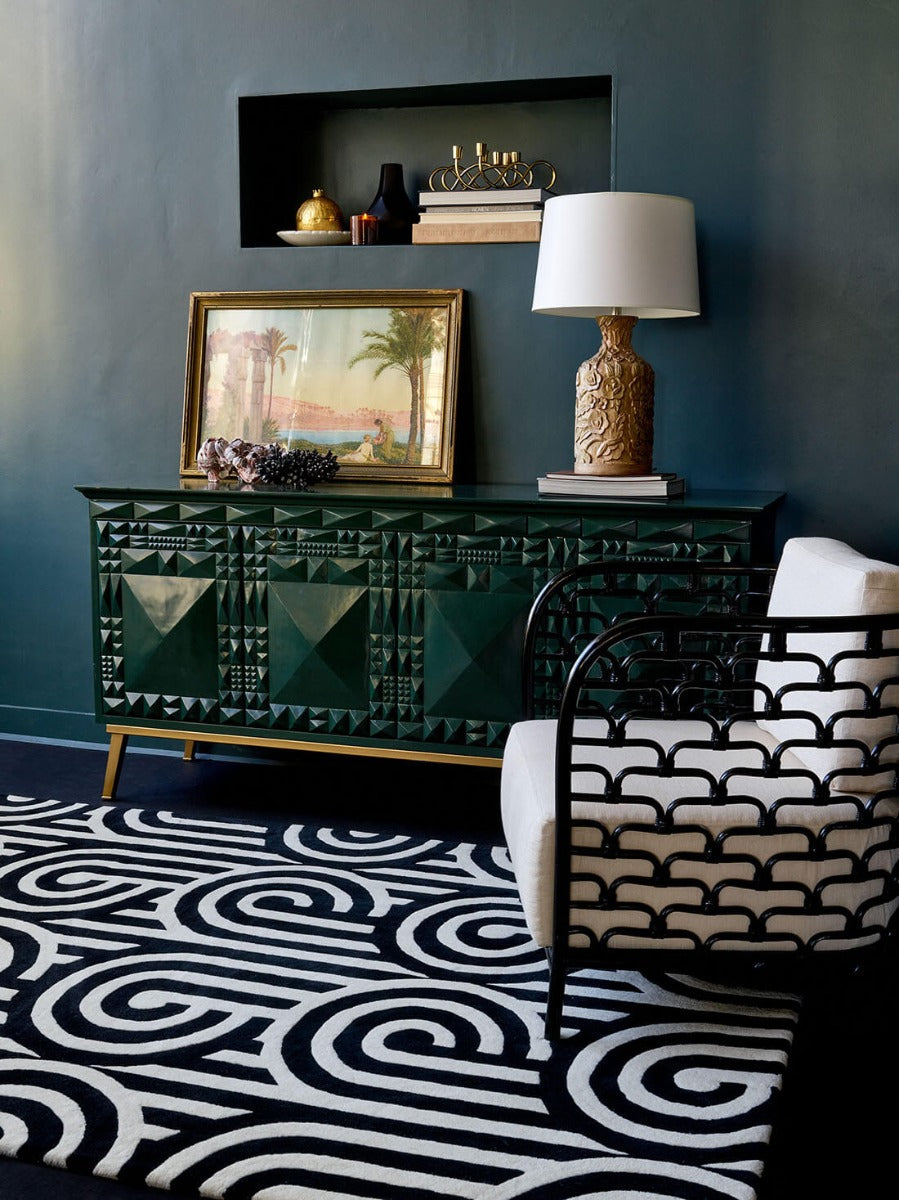 Florence Broadhurst Turnabouts Black Custom