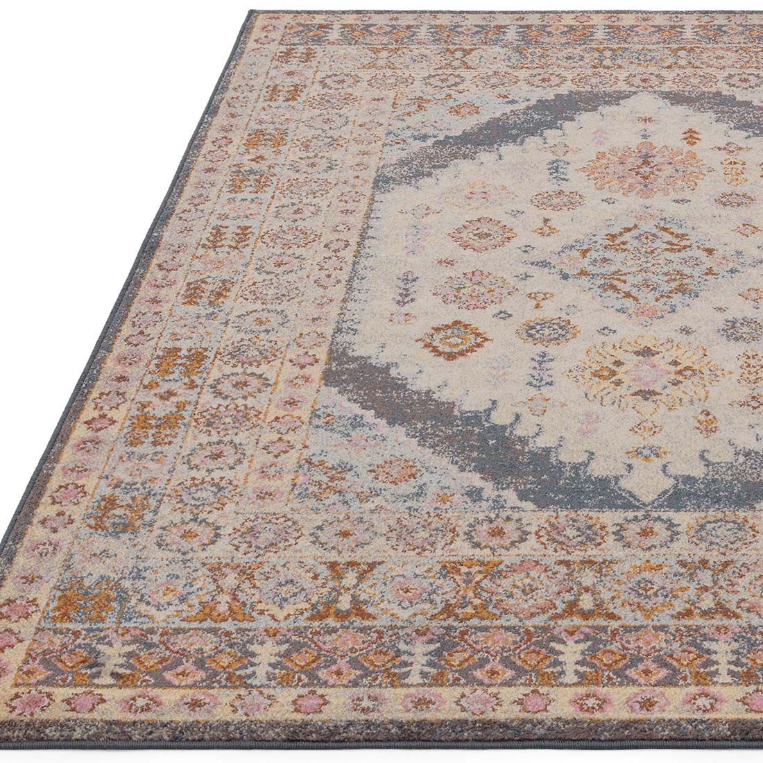 Flores Fiza Classic Persian Medallion Rug FR06