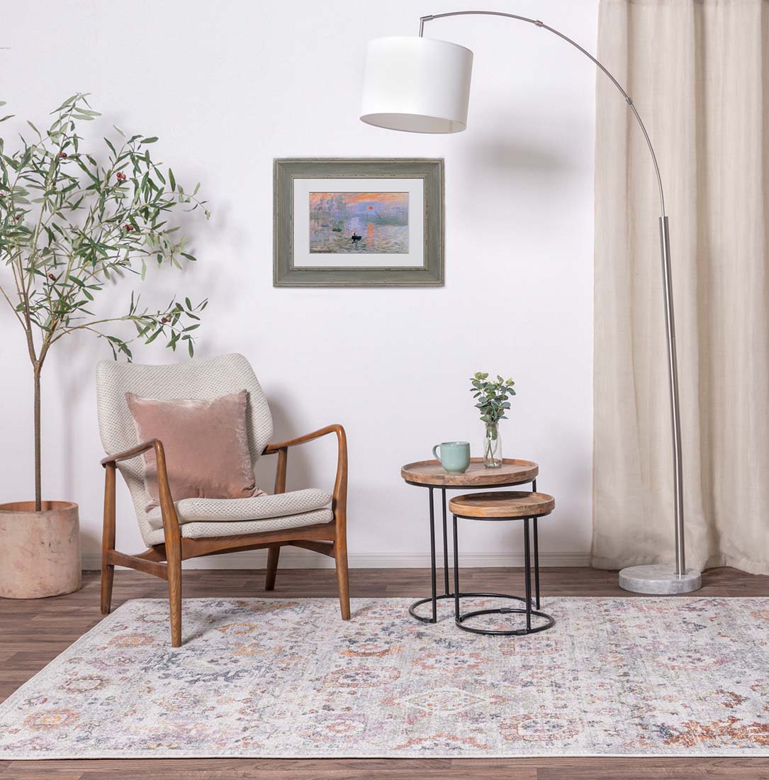 multicolour Persian style area rug