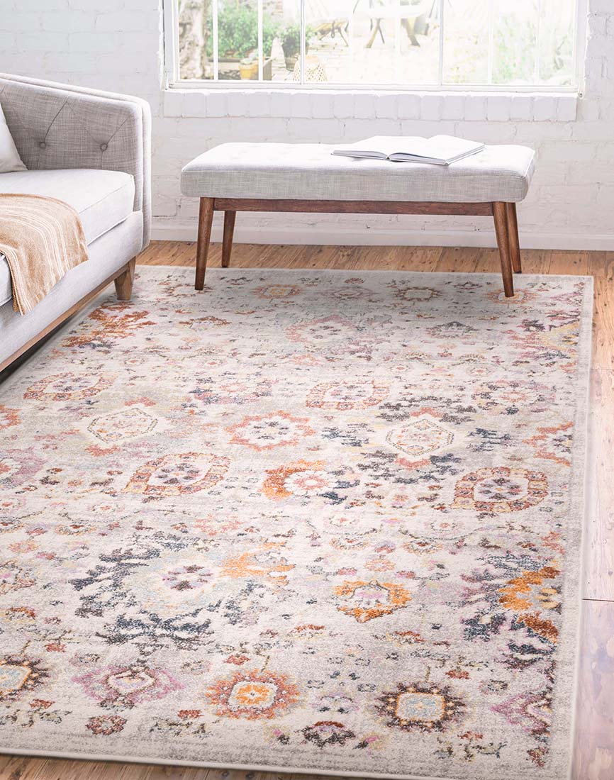 multicolour Persian style area rug