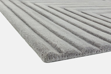 Form Grey Wool Rug