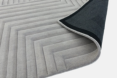 Form Grey Wool Rug