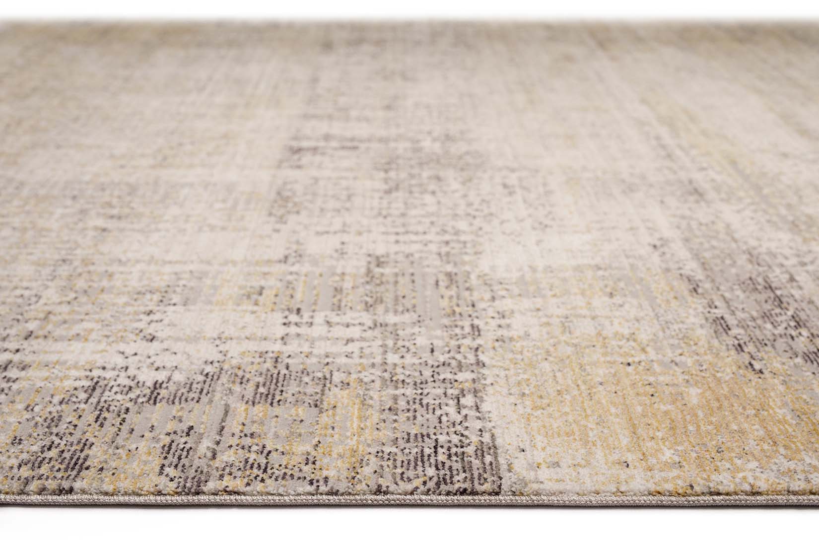 modern yellow and grey abstract area rug