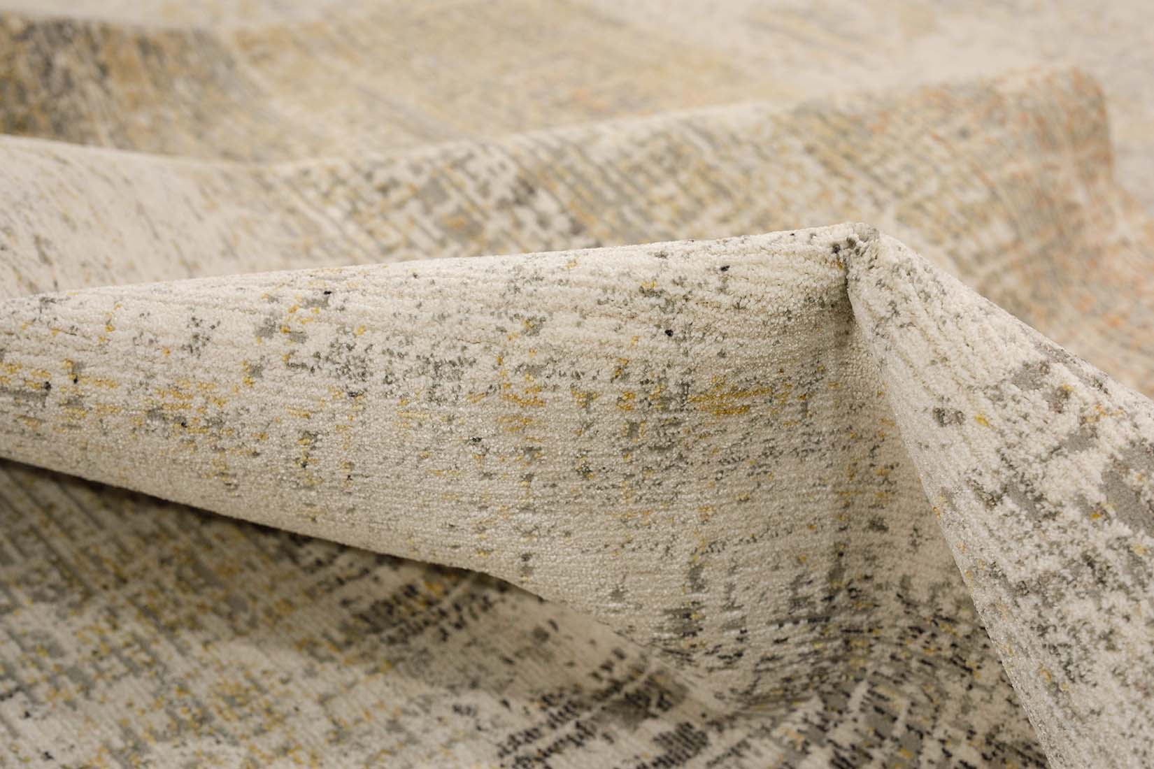 modern yellow and grey abstract area rug