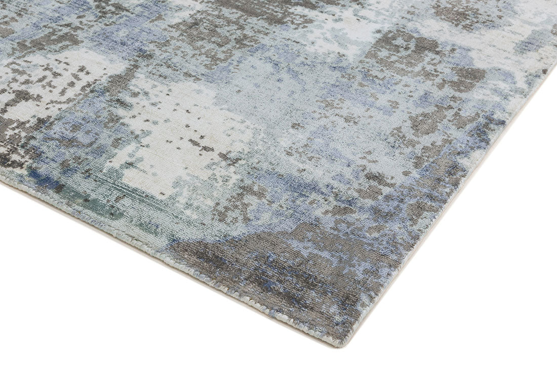 navy and grey abstract rug