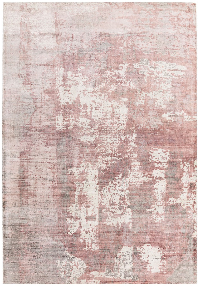 pink and grey abstract rug