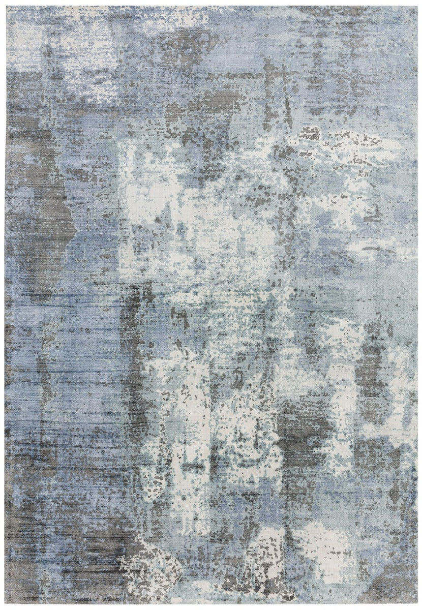 navy and grey abstract rug