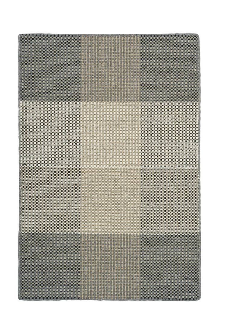 grey geometric rug