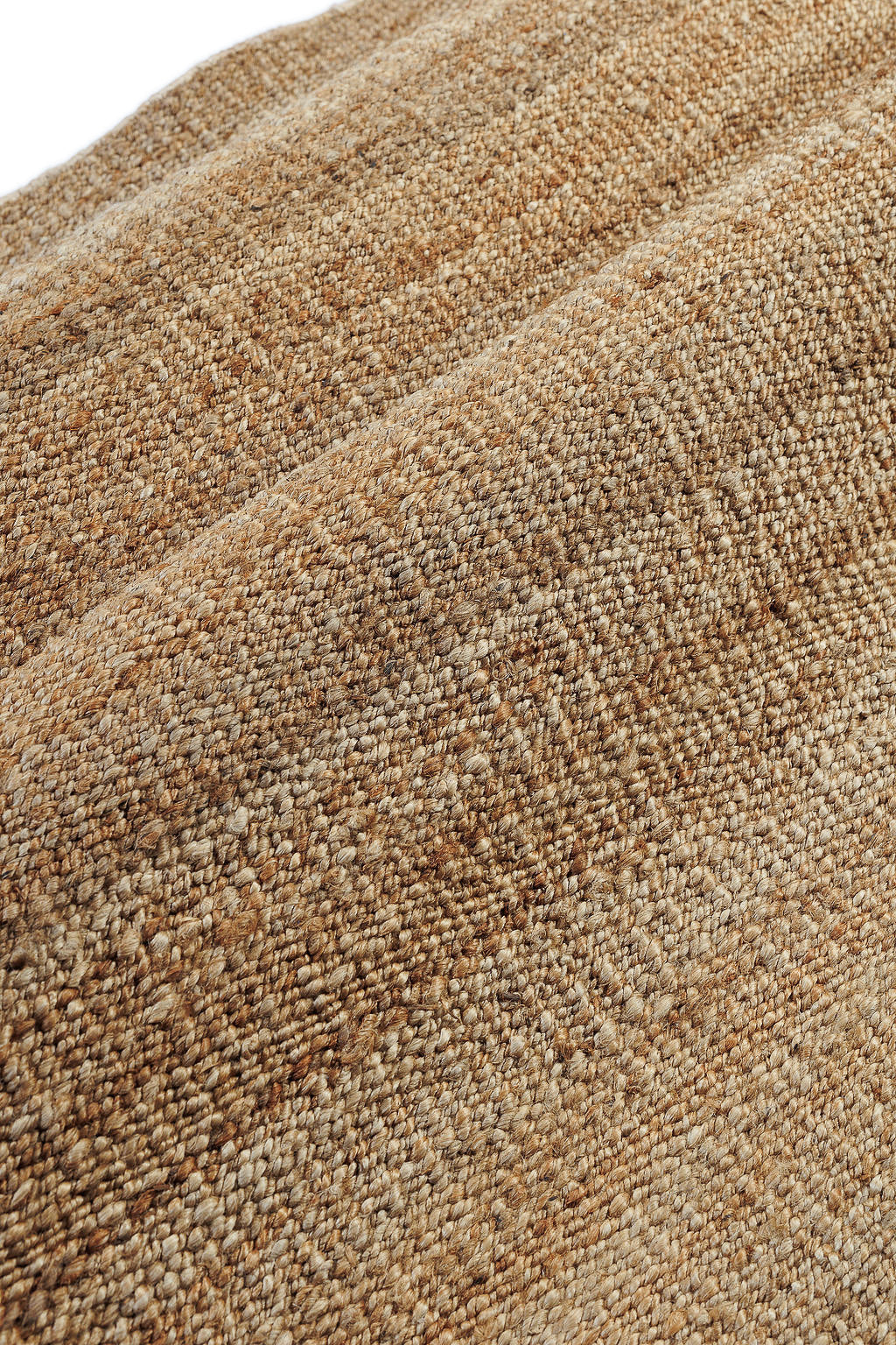 Plain brown woven rug