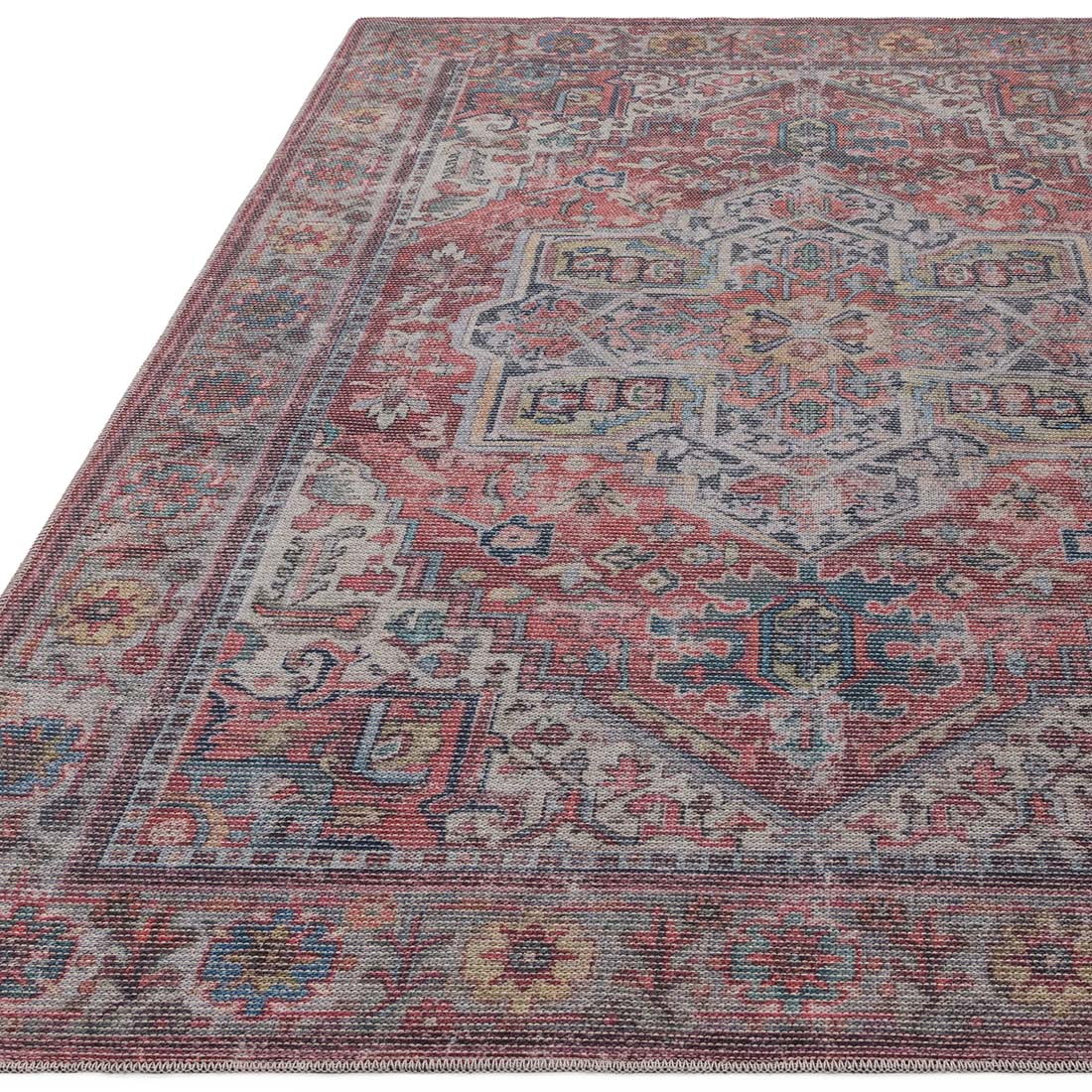 multicolour Persian inspired area rug