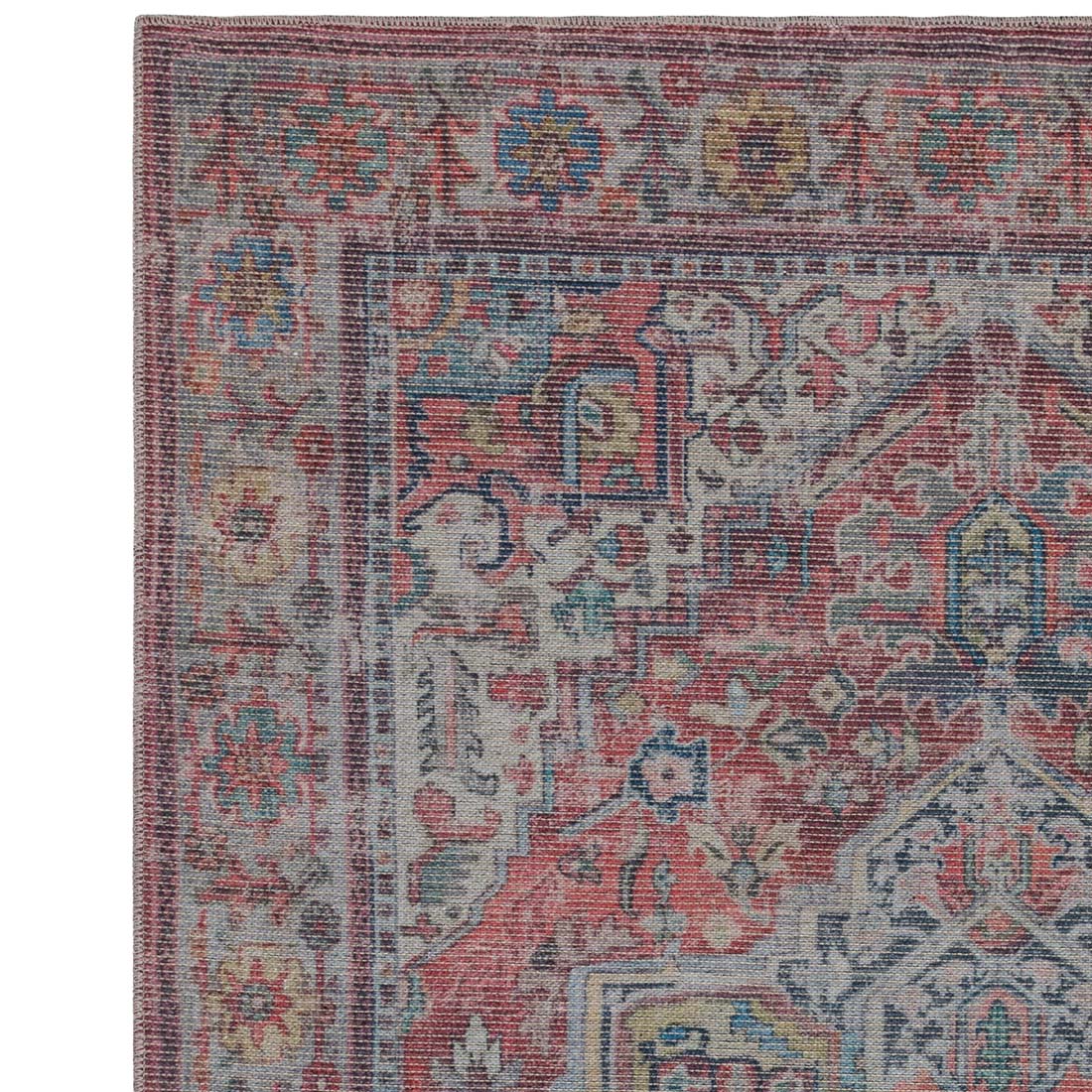 multicolour Persian inspired area rug