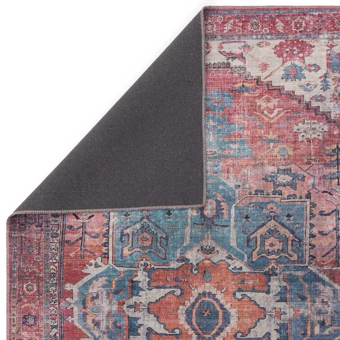 multicolour Persian inspired area rug