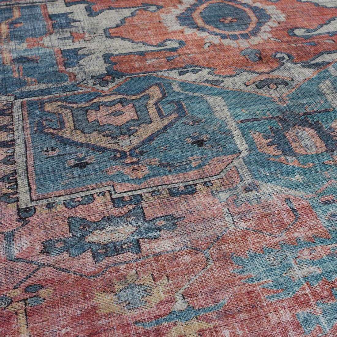 multicolour Persian inspired area rug
