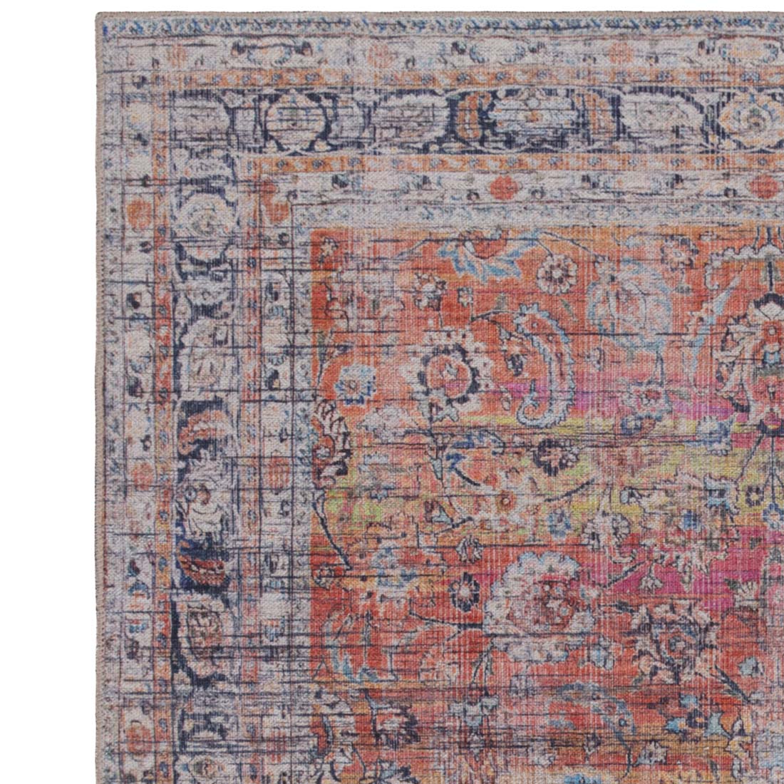 Kaya Tara Vintage Style Flatweave Rug KY13