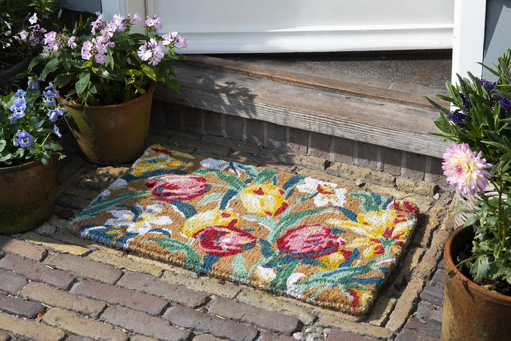 Laura Ashley Tulips China Blue Doormat 582218