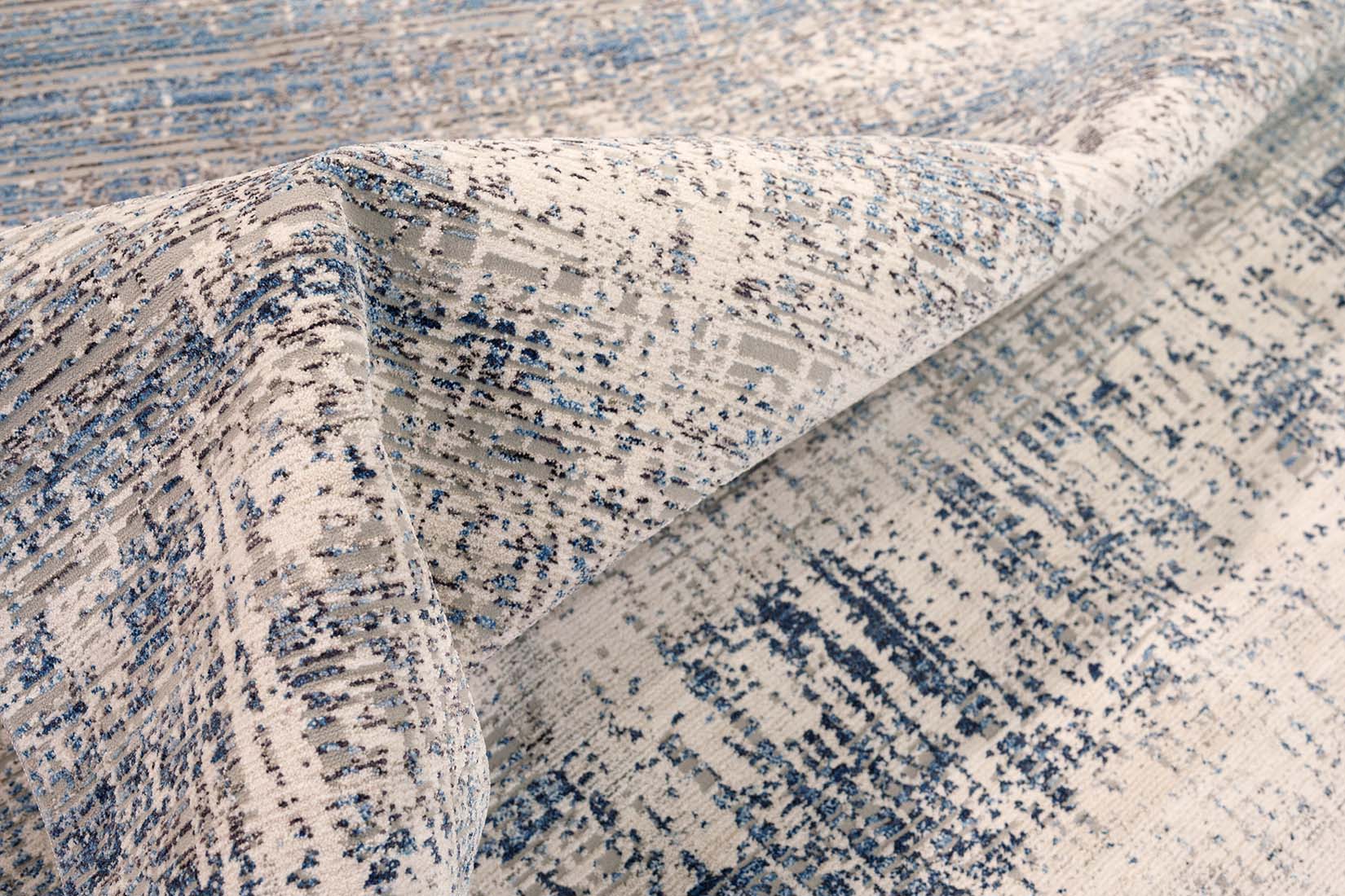 modern blue and grey abstract area rug