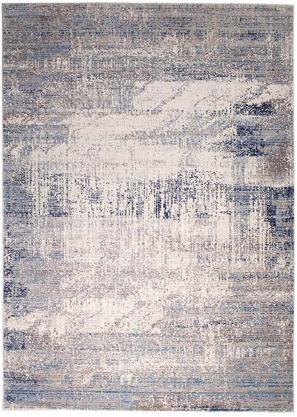 modern blue and grey abstract area rug