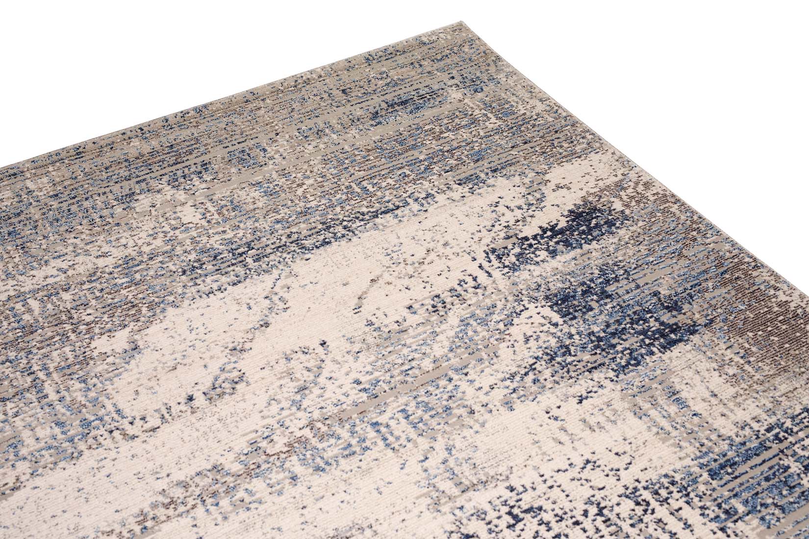 modern blue and grey abstract area rug