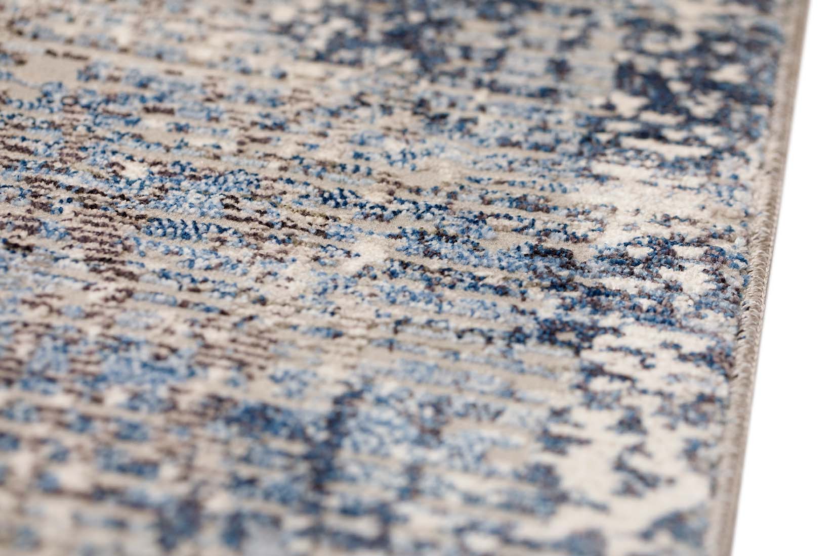 modern blue and grey abstract area rug